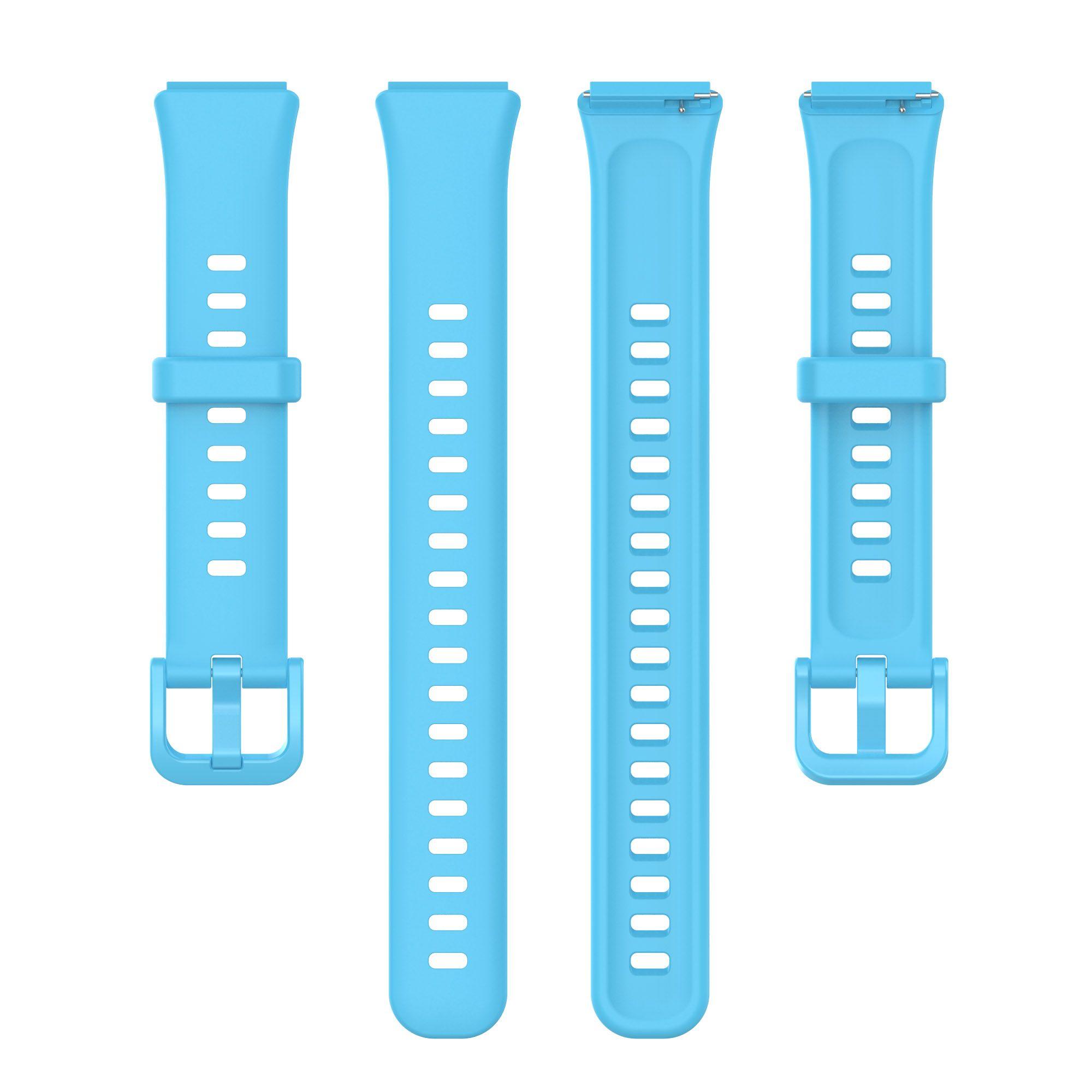 

Sports Bracelet Accessories Silicone Strap Replacement Soft Watchband Breathable WristBand небо синє кольору