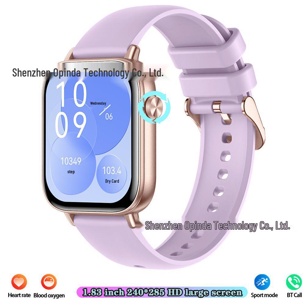 I128 Smartwatch: Activity Tracker, Heart Rate Monitor, Bluetooth Call, 1.69” Touch Display, Smart Bracelet.