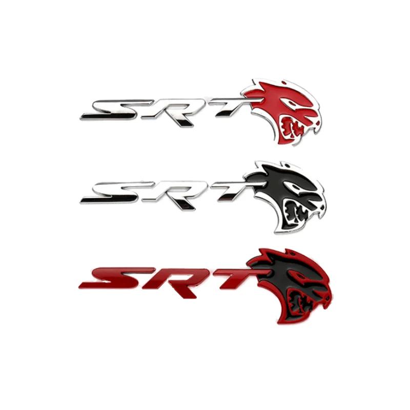 3D Metal Car Body Sticker Rear Trunk Emblem Decoration for Dodge SRT Badge RAM AVENGER CALIBER CARAVAN Challenger CHARGER NITRO U666