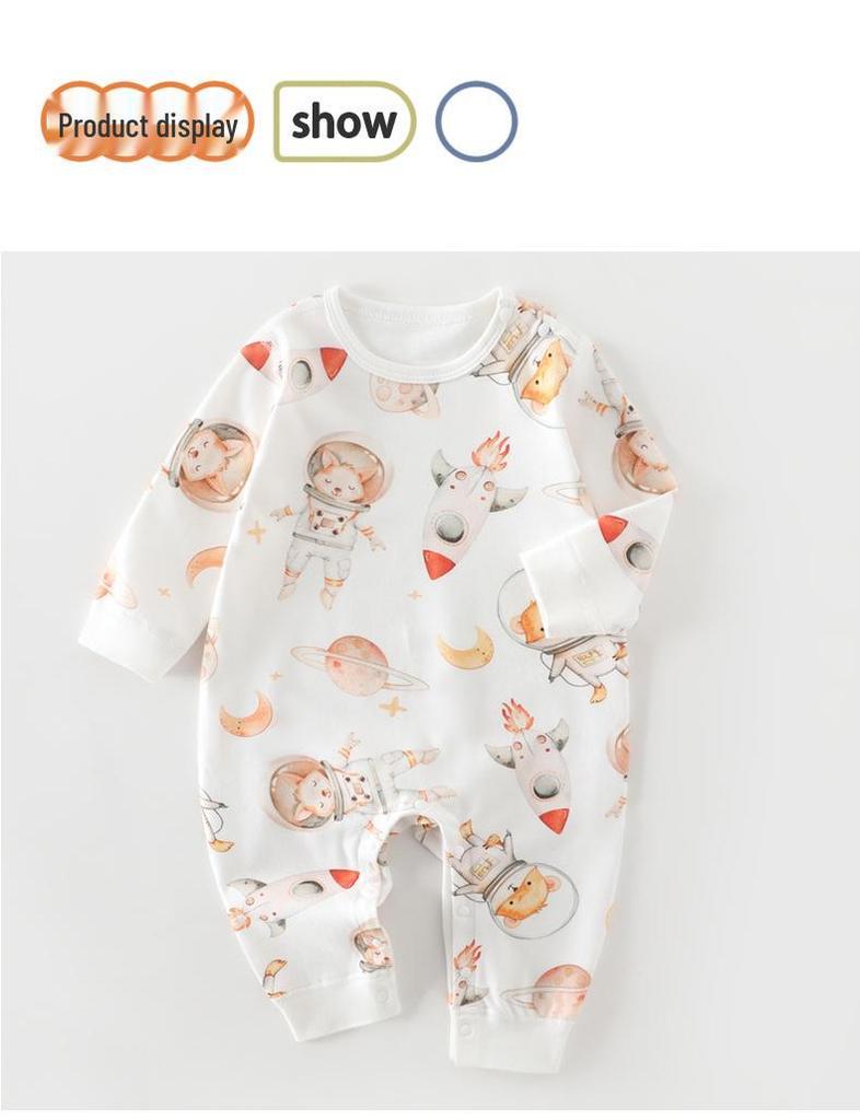 Pure Cotton Baby Jumpsuit: Boneless Newborn Bodysuit, Pullover Crawling Outfit