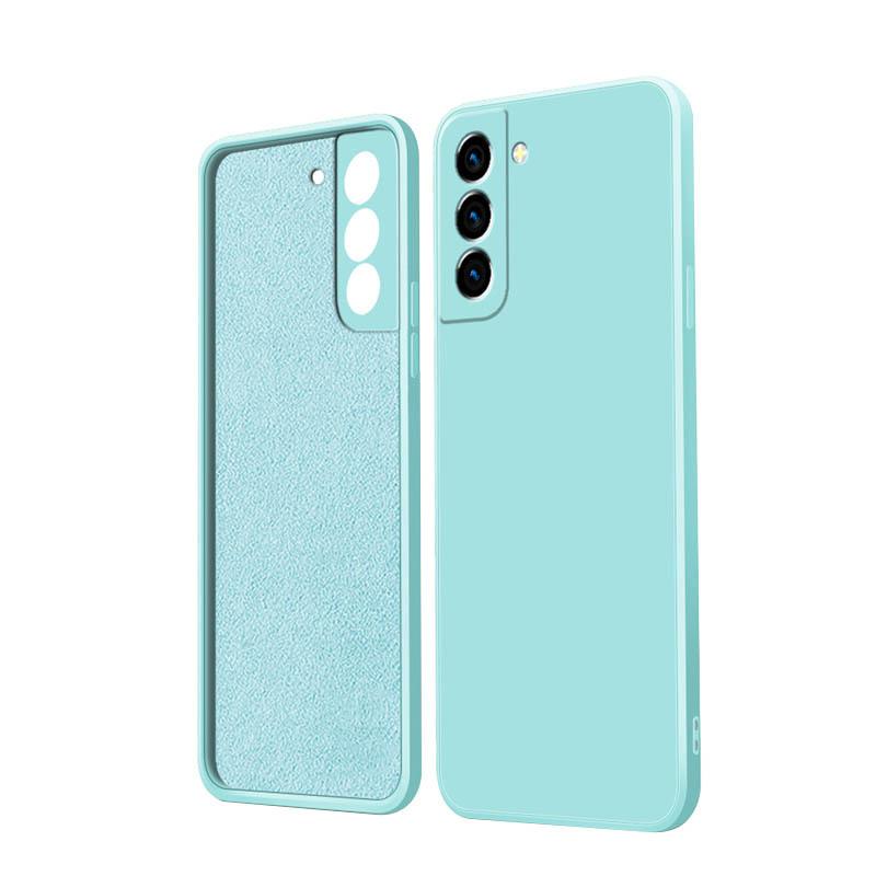 Suitable for Samsung Galaxy S25ultra Mobile Phone Case S24Plus Liquid Silicone S22 Straight Edge S23 Protective Case