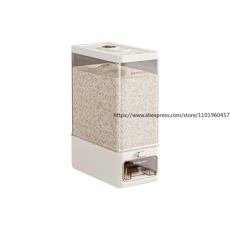 Nádoba na skladování rýže pro domácnost, potravinářská, vzduchotěsná dóza na rýži, ochrana proti hmyzu a vlhkosti, nádoba na skladování suchých zrn