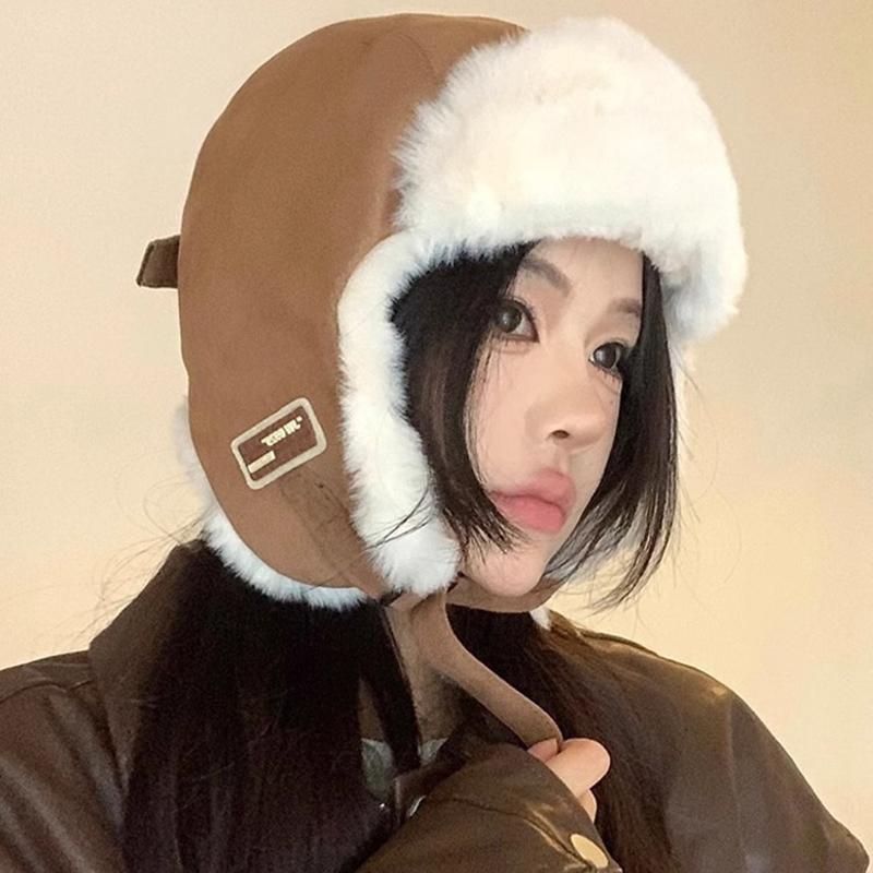 Fashion Autumn Winter Thick Cycling Hat Versatile Ear Protection Hat For Men Women Windproof Cold Proof Lei Feng Hat Gifts
