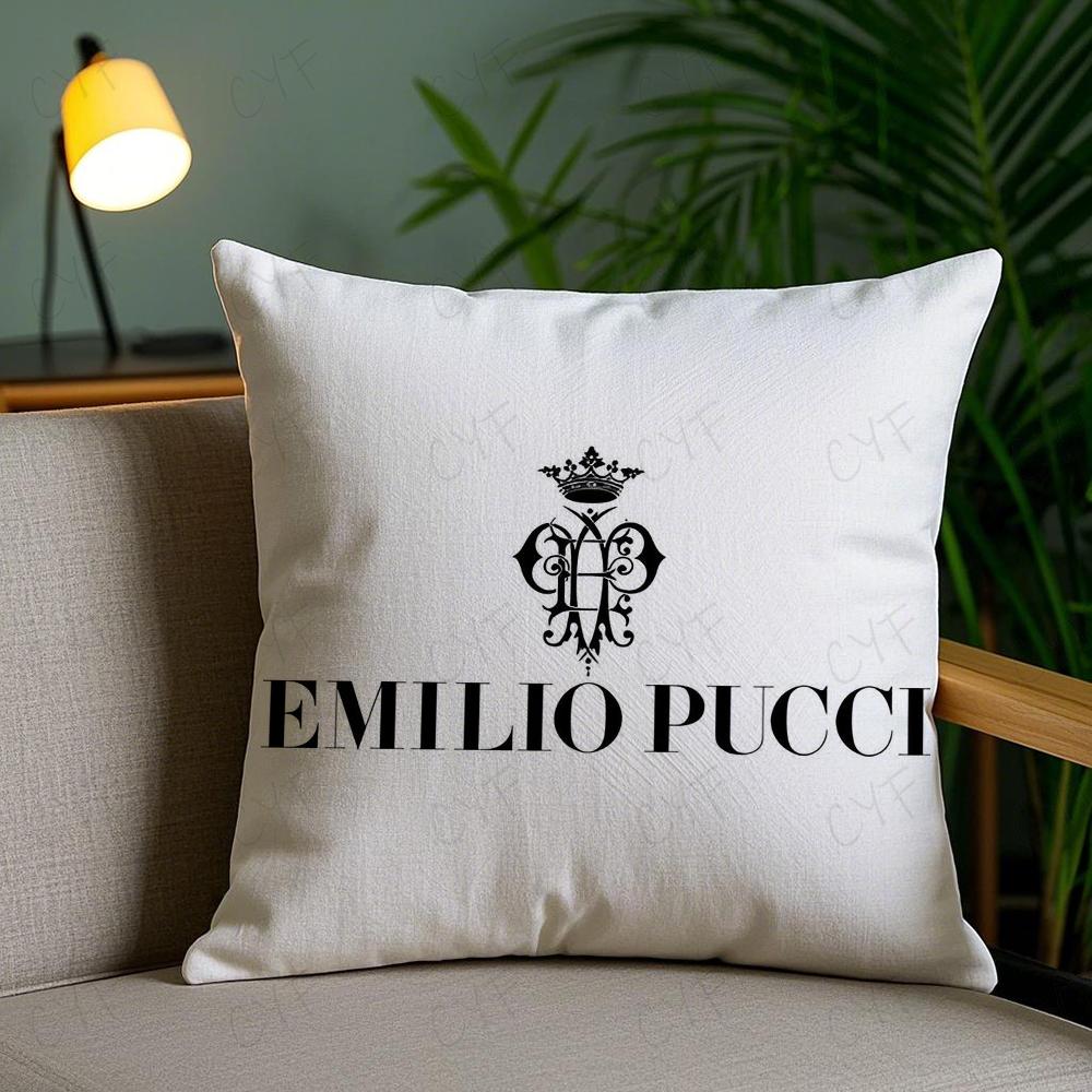 Mode Emilio Pucci Kissenbezug Milbenabweisender Kissenbezug Unsichtbarer Reißverschluss Seidig kurzer Plüsch Sofakissenbezug