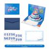 Pop Up 3D Music Light Birthday Cards Creative Blessing Cake Holiday Card  Birthday Gift