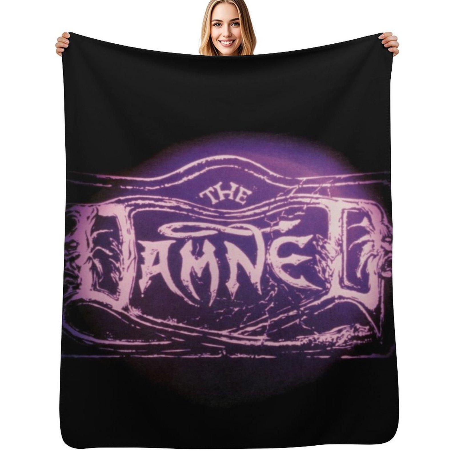 The Damned the black album Throw Blanket Cozy Microfiber Throw Blanket for Home Bedroom Size: 75*100cm, Weight: 230 GSM