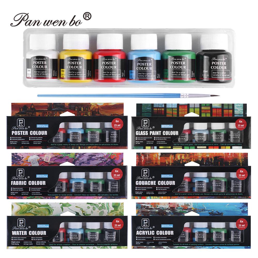 25ml Acrylic Paint Set for Textiles, Glass, and Watercolor Art Projects
