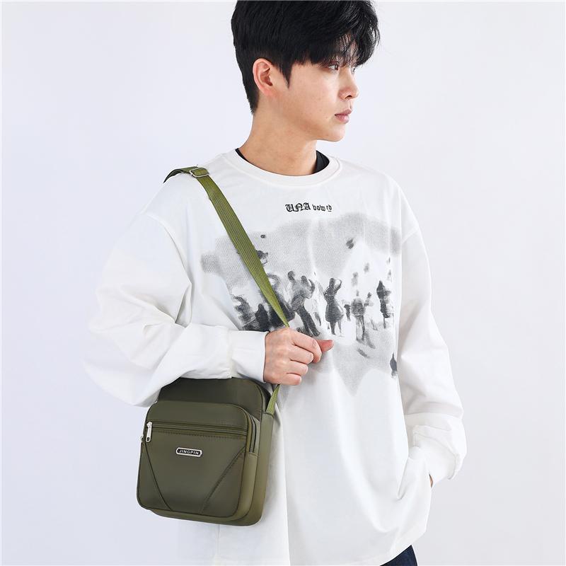 Bolsa de Ombro Masculina Bolsa Casual Masculina Impermeável Outdoor Multifuncional Transversal