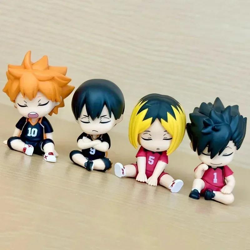 Genuine Gacha Haikyuu Shoulder To Shoulder Sitting Figure Shoyo Hinata Tobio Kageyama Action Figure Toys