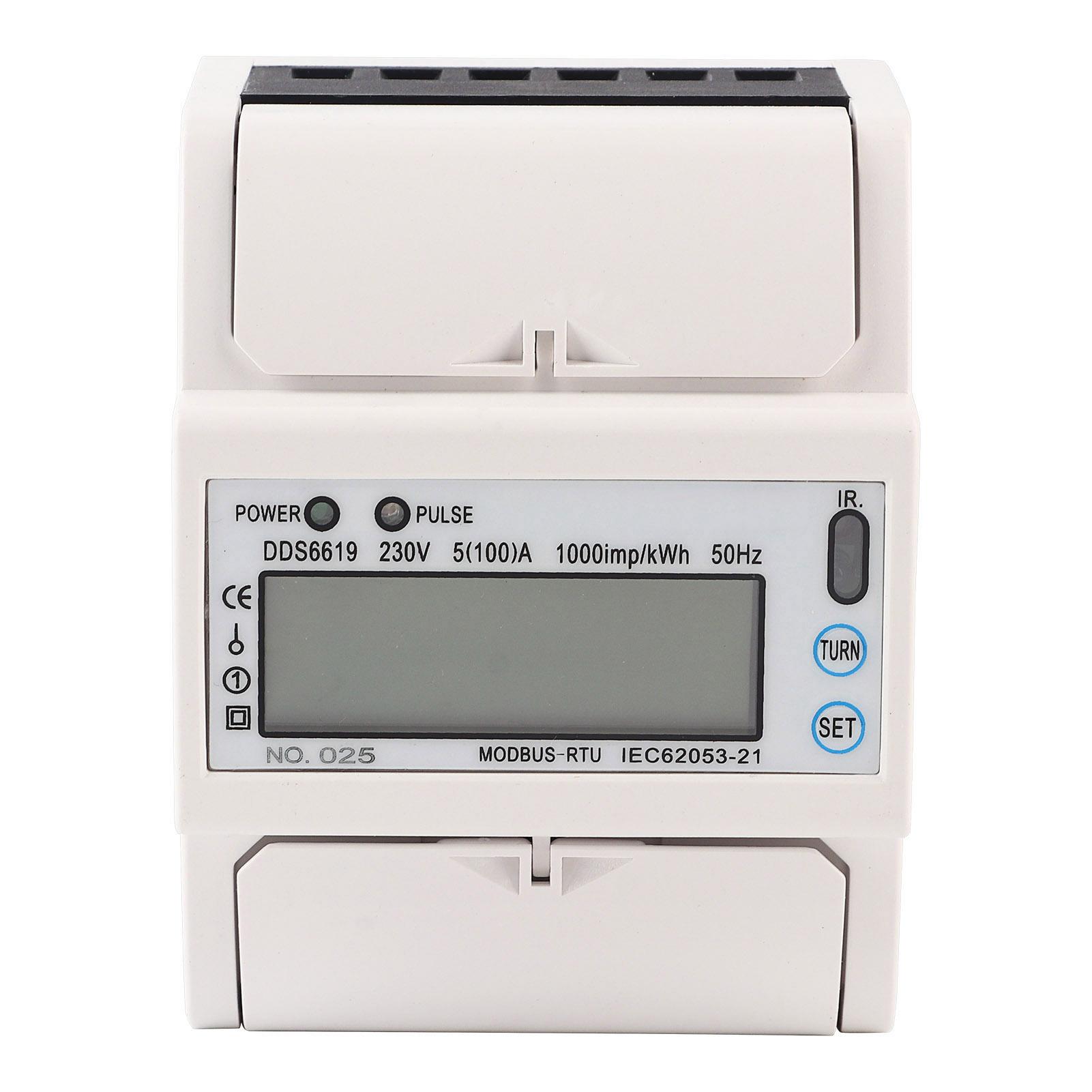 

DDS6619015 Single Phase Energy Meter 4P Multi Function LCD Display Electronic Power Meter