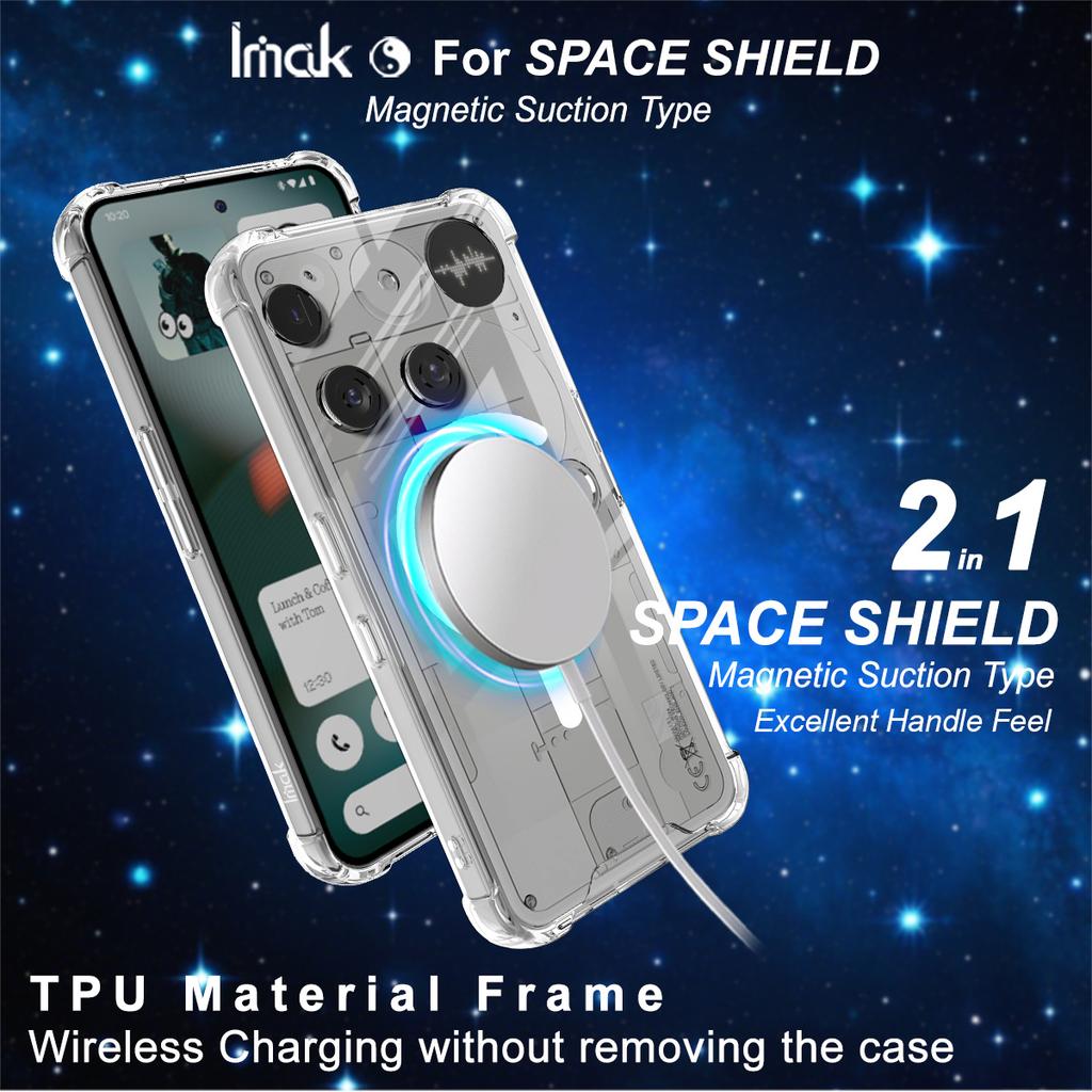 For Nothing Phone 3 5G Phone Case IMAK Shock-resistant Soft Space Magnetic Case