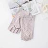 Summer Manicure Sunscreen Gloves Pure Cotton Half Finger Women's Ultraviolet Anti Light Thin Style Driving and Riding Anti Slip Finger Breathable