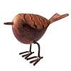 Weather Resistant Cast Irons Bird Sculpture Outdoor Garden Art Small Lovely Songbird for Porch Balconies Decoration