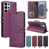 Business Flip Leather Phone Case for Samsung S25 Ultra S24 S23 S22 S21 Plus A17 A07 A16 A56 A36 A26 Magnetic Pocket Book Cover
