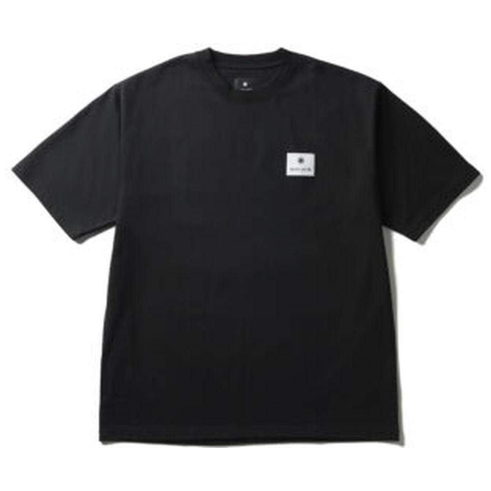 Snow Peak T shirT New sTandard Square Logo T shirT Black [l Size]