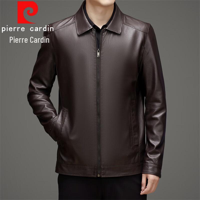 

Pierre Cardin Men s Stand-Collar Faux Leather Jacket 4XL