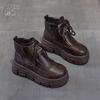 British Martin boots women's 2026 autumn and winter new casual versatile thick-soled cotton thermal short boots