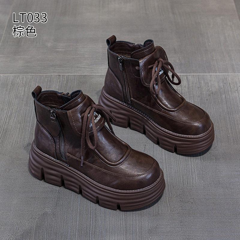 British Martin boots women's 2026 autumn and winter new casual versatile thick-soled cotton thermal short boots