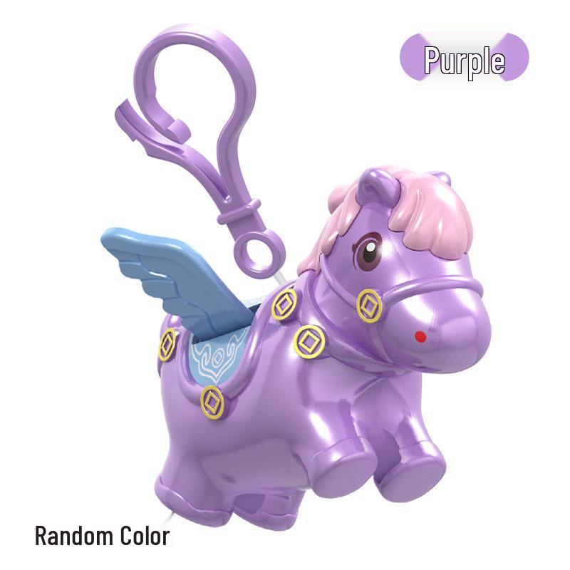 Flying Pegasi & Capybara Pull-String Keychain Pendant Set