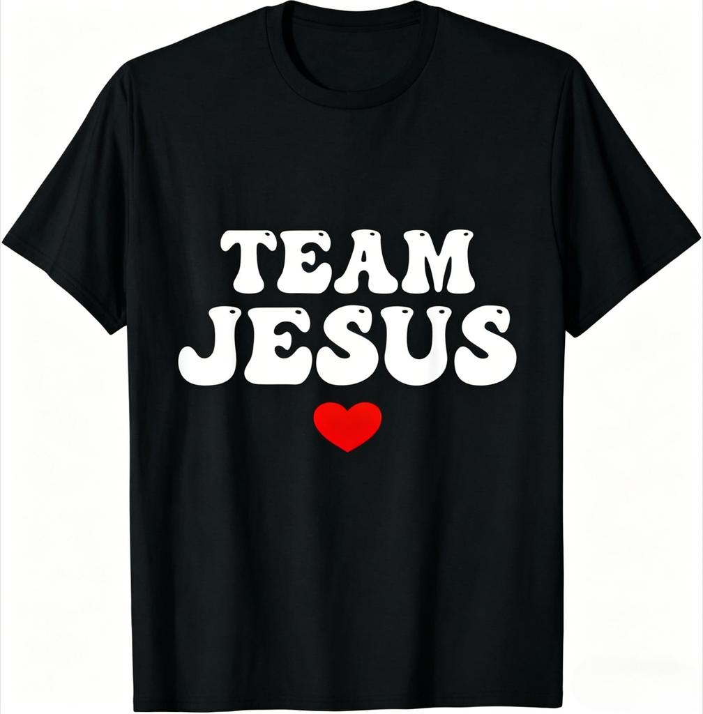 Funny Team Jesus Christian Faith Pray God Religious TShirt Funny Jesus T Shirt Unisexs Clothing Women Graphic 2026 Summer T Shirt