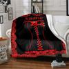 Custom Name Black Red Lace Corset Home Customize Your Name Blankets Comfortable Soft Lightweight Allseason Multipurpose Blanket Picnic Sofa Office Bed