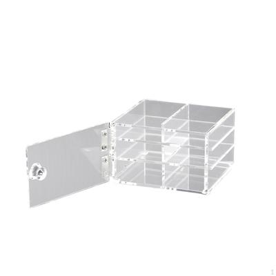 Lash Display Container Eyelash Storage Box 3 Layers Convenice Clear Compact Lashes for
