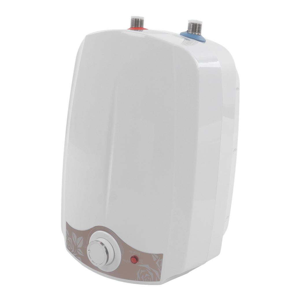 8L Mini Electric Water Heater IPX4 Kitchen Electric Hot Water Heater with Upper Water Outlet for