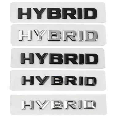 3D ABS Hybrid Letters Side Fender Rear Trunk Badge Emblem Stickers For Mercedes Benz S400 E350 GLE450 W211 W212 W163 W221 W222