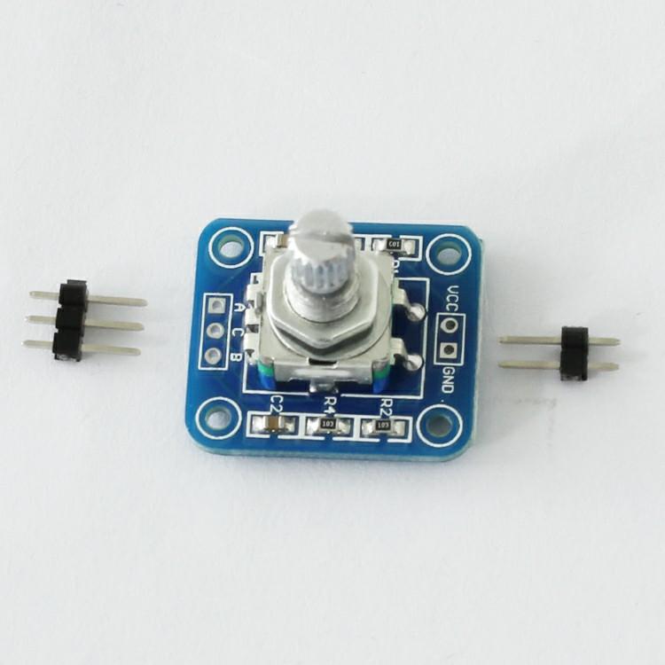 

360-Degree Rotary Encoder Module for Arduino Encoding Module 10*10*2 білий