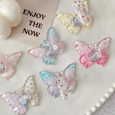 1 Set Butterfly Magnetic Nail Art Holder Nail Practice Stand With Base For Nail Artists Beginners Home Diy Supply Art Tools