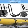 1 Pair Kayak Roof Canoe Carrier with Car Rail Storage Holder and Fitting Accessories for Rooftop Max Load 100kg Rack, Canoes, Boats, Surfboards, Skis,