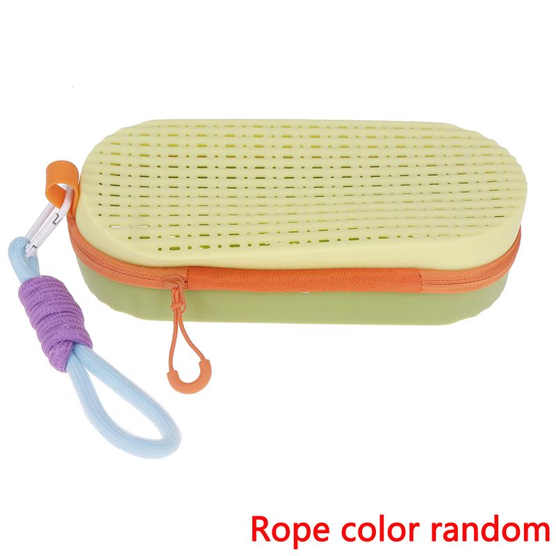 

Силиконовый чехол для плавательных очков Защитные чехлы для плавательных очков С дренажным отверстием Застежка-молния Чехол для солнцезащитных очков для женщин мужчин детей пловцов