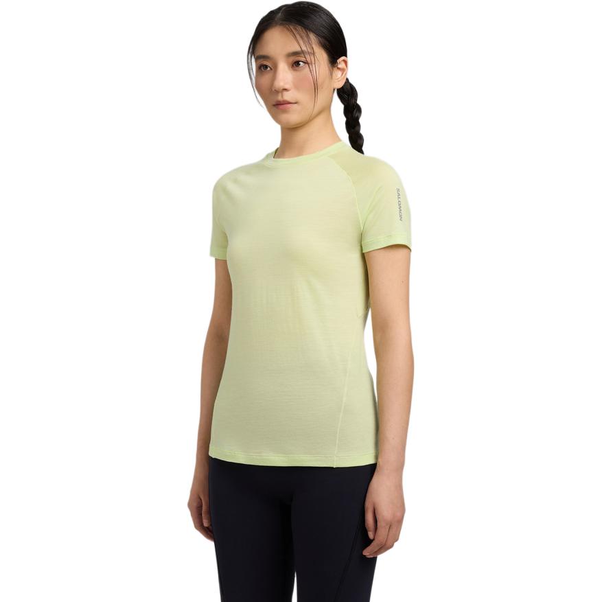 SALOMON Wool Mix Short Sleeve Breathable Sports T-Shirt Women Tops LC2924900