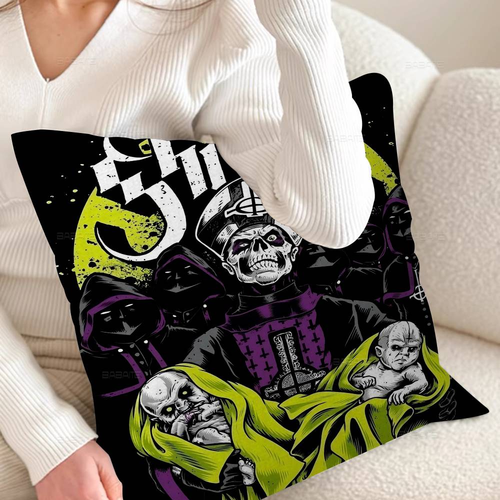 Classic Ghost Band Pillow Cover For Bedroom Room And Living Room Sofa Decorative Cushion Cover