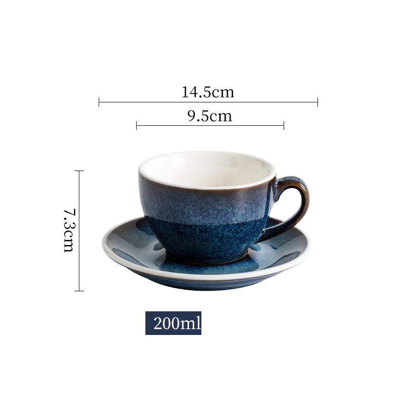 

Новая керамическая чашка для кофе Kiln Transformation, набор тарелок для женщин, высокая косметика, офисная чашка для концентрата, большая емкость, кружка и наборы тарелок