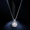Korea Harajuku Classic Simple Box Chain Jewelry Diamond Square Diamond Short Crystal Zircon Clavicle Chain Necklace