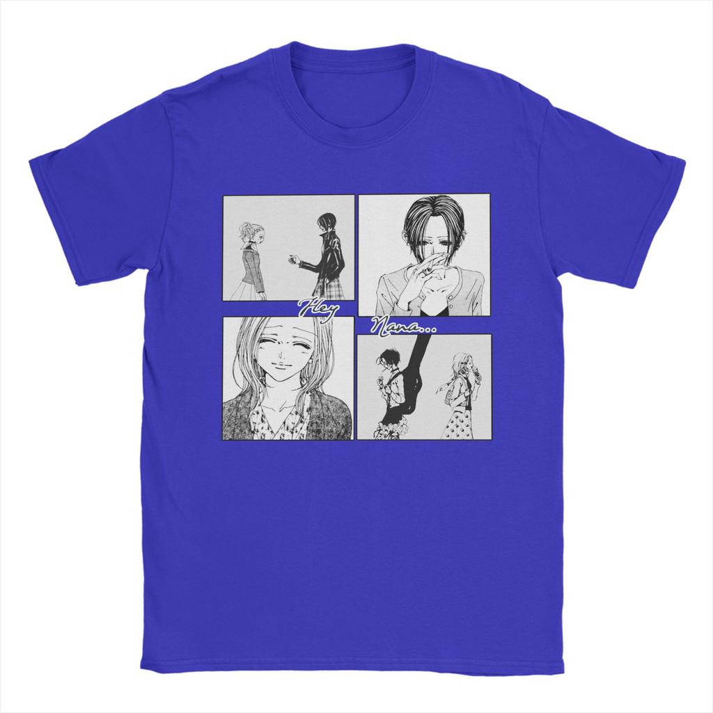 Novelty Hey Nana T-Shirt Men O-neck Short Sleeve Tops Nana Osaki Anime Manga Cotton Summer Clothing