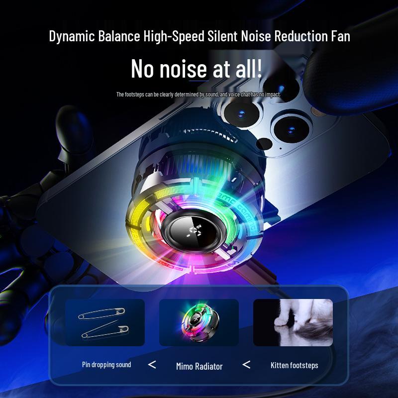 MEMO CX15: AI-Controlled Magnetic Wireless Phone Cooler with Dual-Use, Colorful Version & Light Toggle