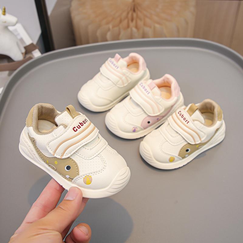 Baby Walking Shoes Toes Capped Comfortable Toddler Running Shoes Soft Sole 2025 New Fashion Kids Flat Shoes Non-slip Cute Trendy