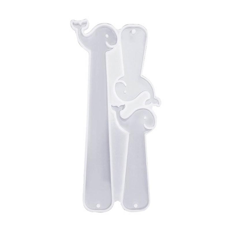 Rectangle Cat Claw Dolphin Silicone Mold DIY Bookmark Resin Mold Jewelry Pendant Mold for DIY Crafts Bookmark Making