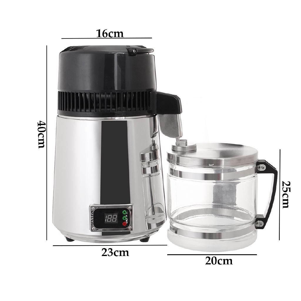 750W 4L Pure Water Filters Distiller Electric Stainless Steel Household Purifier Container Filter Distilled Water Machine