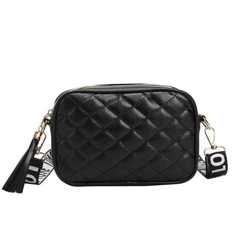 Small Square Bag New Shoulder Bag Women's Small Bag Texture Embroidered Bag