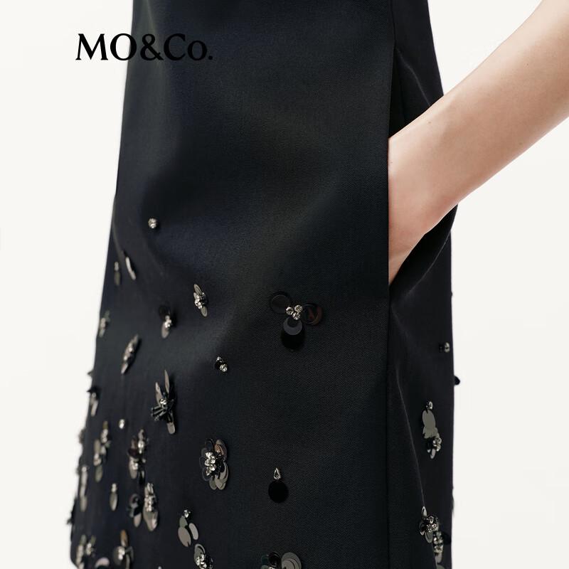 MO&Co. Women's H-Line Knit Mini Dress