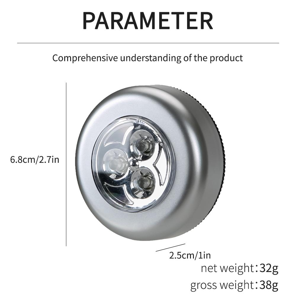 Mini lampka nocna 3 LED lampka nocna szafka na schody łazienka oświetlenie nocne pokój lampka do czytania zewnętrzna lampa na baterie AAA