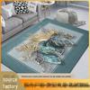 Geometric Crystal Velvet Print Rug for Living Room or Bedroom