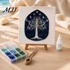 Creative Leisure Time Supplies DIY Mosaic Art Kit, Fantasy Circular Door Tile Craft Thoughtful Holiday Gift Sets Sea Glass Kit for Adults Beginners,