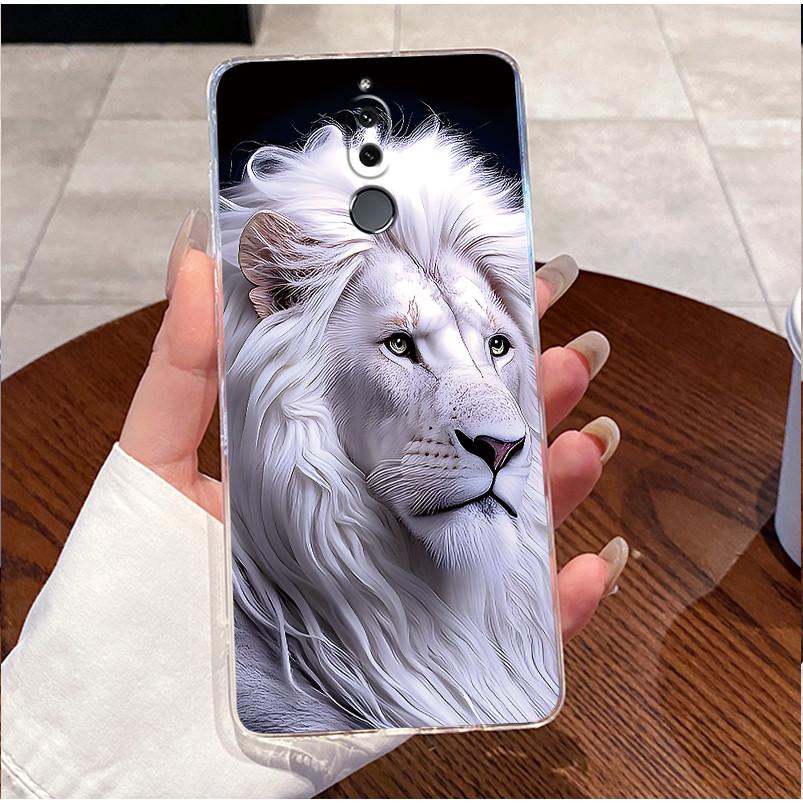 Cute Love Heart Rabbit Soft Clear TPU Phone Case for Huawei Mate 10 Lite Nova 2i Mate10Lite Nova2i Silicone Back Cover Housing