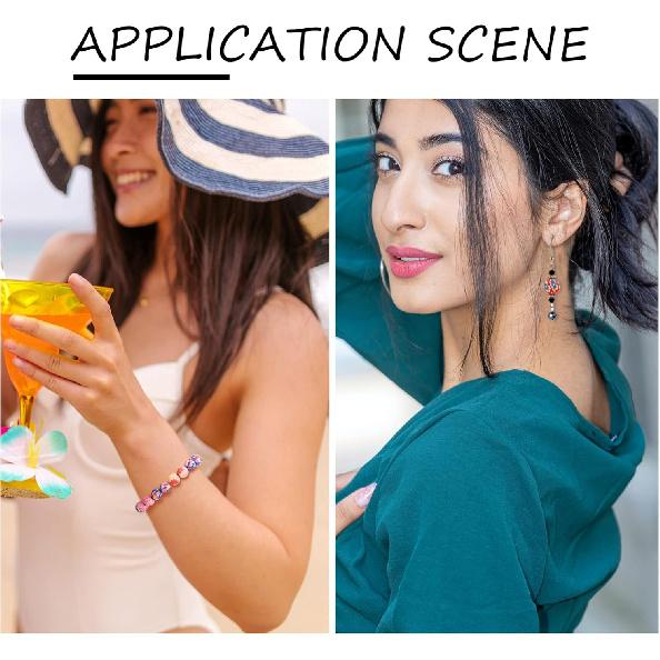 

Pandahall 200pcs 10mm(0.39 ) Assorted Colorful Polymer Clay Round Beads Bubblegum Ball Beads Charms Flower Printed for Jewelry Makings 10mm