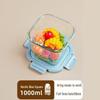 UOSO Square Glass Microwaveable Lunch Box & Storage Bowl