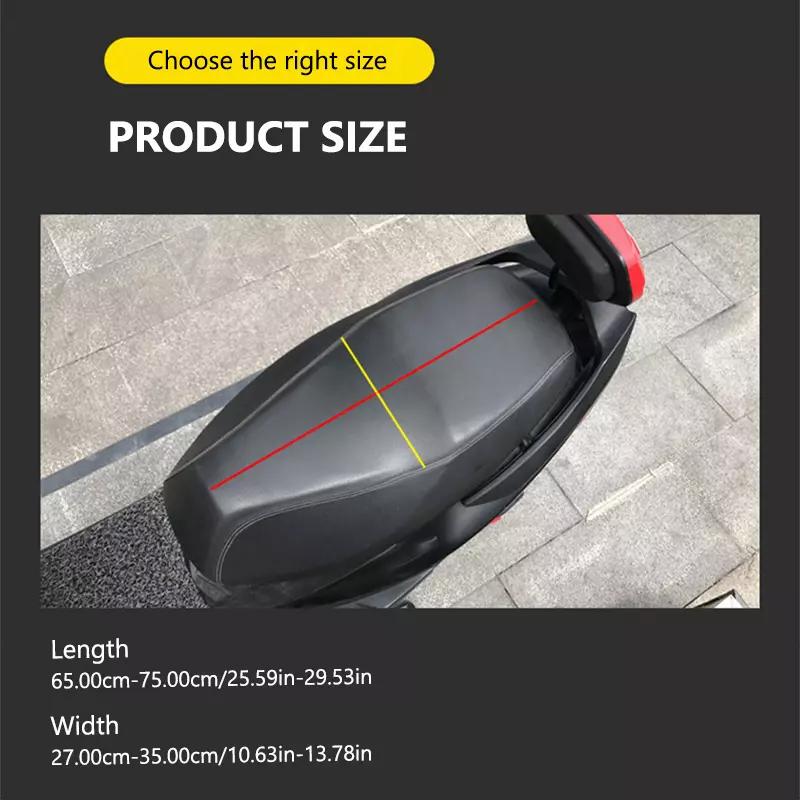 SEAMETAL Warm Plush Motorcycle Seat Cushion Cover Protector Winter Sponge Padded Seat Mat Electric Scooter Universal Wear-resisting Pad
